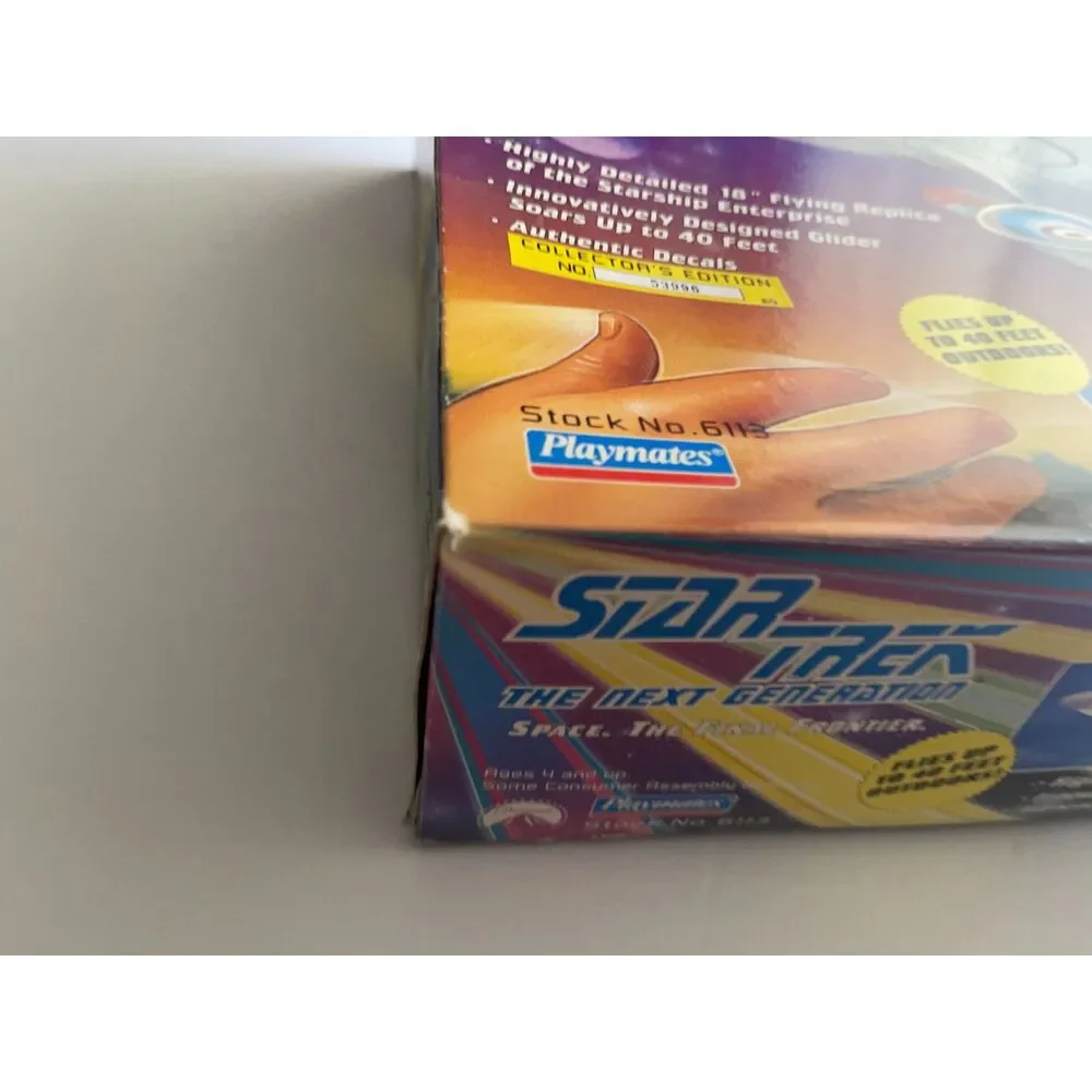 1993 Playmates Star Trek Next Generation Starship Enterprise Glider New in Box
